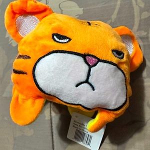 Reversible tiger plush soft stuff animal. New with tag,orange/ yellow color.